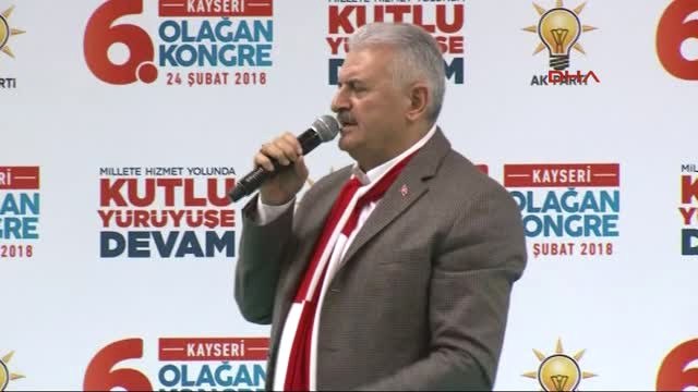 Kayseri Başbakan Binali Yıldırım AK Parti Kayseri 6. Olagan İl Kongresi'nde Konuştu -4