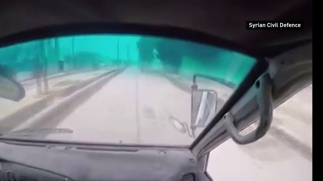 Rescuers rush to scene after eastern Ghouta shelling