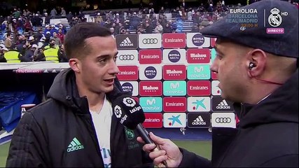 Lucas Vázquez: "Estoy contento con los minutos que me da Zidane"