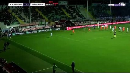 Burak Yilmaz Goal HD - Alanyaspor	1-1	Trabzonspor 24.02.2018