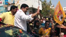 గన్నవరం లో నారా లోకేష్ రోడ్ షో nara lokesh at gannavaram