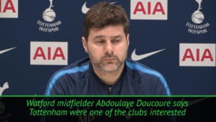 Скачать видео: Pochettino unsure on Tottenham move for Doucoure