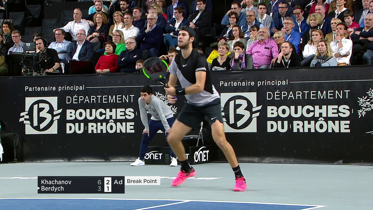 HIGHLIGHTS KHACHANOV  BERDYCH