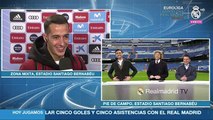 El vacile de Arbeloa a Lucas Vázquez tras la victoria al Alavés