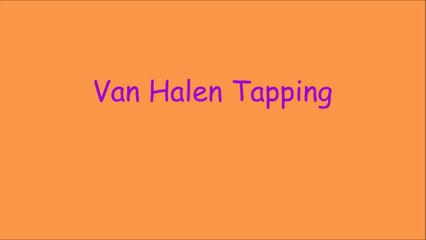 Tapping Van Halen