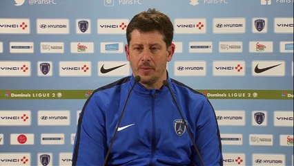 Réaction de Fabien Mercadal et Jean-Marc Furlan après Paris FC - Stade Brestois 29
