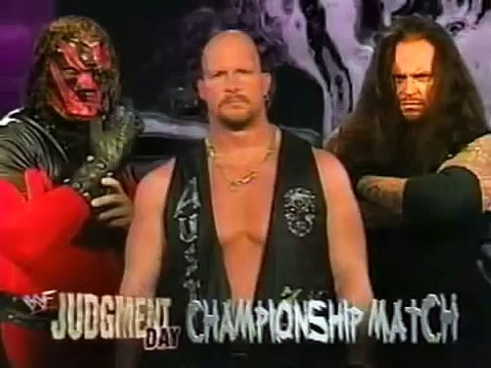 WWF Undertaker Vs Kane With Stone Cold As Guest Referee