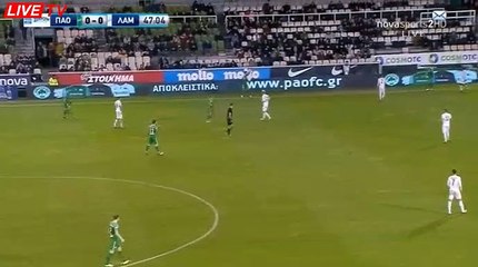 Anthony Mounier  Goal HD - Panathinaikos	1-0	Lamia 24.02.2018
