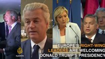 European right-wing leaders welcome Trump's presidency