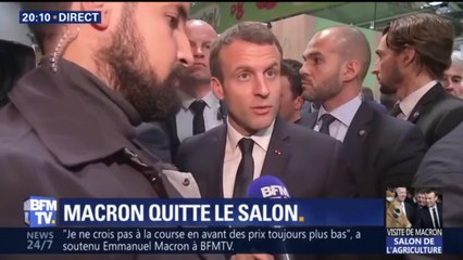 Emmanuel Macron quitte le Salon de l'agriculture après plus de 12h30 sur place