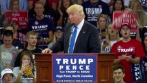 US election: Donald Trump rallies voters in North Carolina