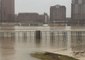 Rising Ohio River Floods Cincinnati Riverbank