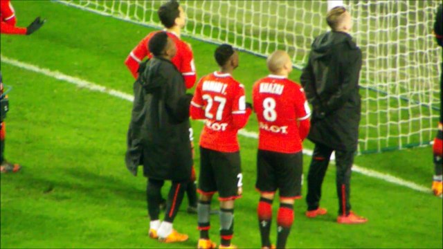 24/02/18 : SRFC-ESTAC : clapping et hommage à Romain Danzé