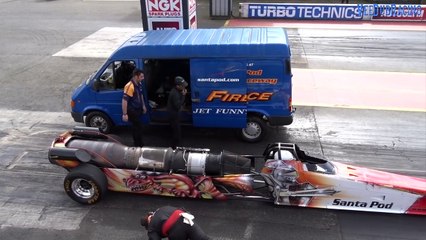 FireForce 5 Jet Car at Santa Pod Raceway - 1-4 Mile 5.07 @ 298mph