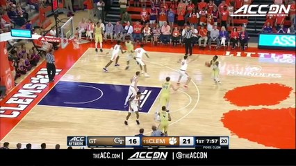 Georgia Tech vs. Clemson Basketball Highlights (2017-18)