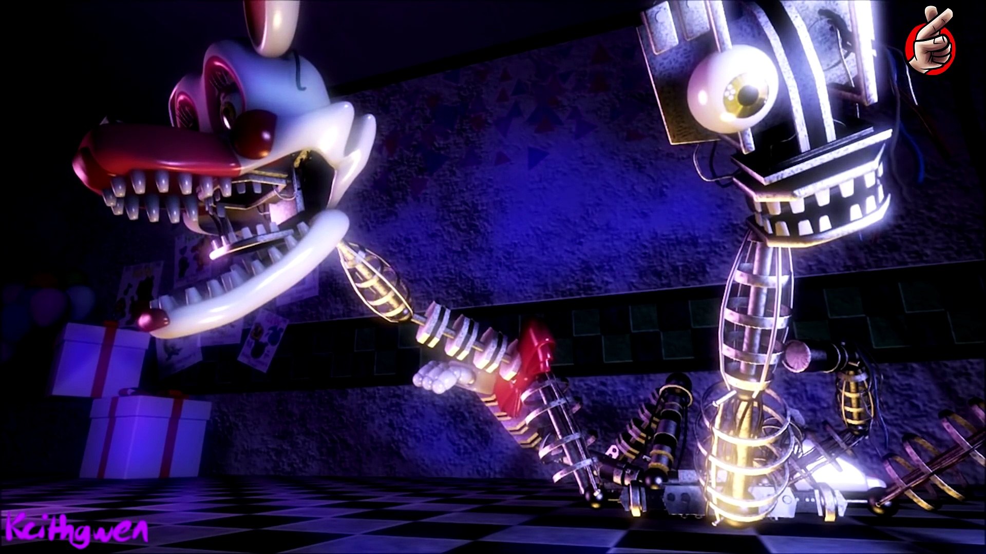 SFM FNAF 360] Anime Golden Freddy Jumplove 