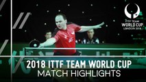 2018 Team World Cup Highlights I Paul Drinkhall vs Gustavo Tsuboi (1/4)