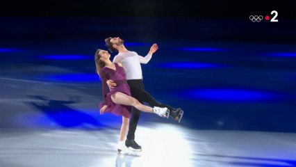 JO 2018 - Les médaillés d'argent représentent la France lors du gala de patinage à PyeongChang