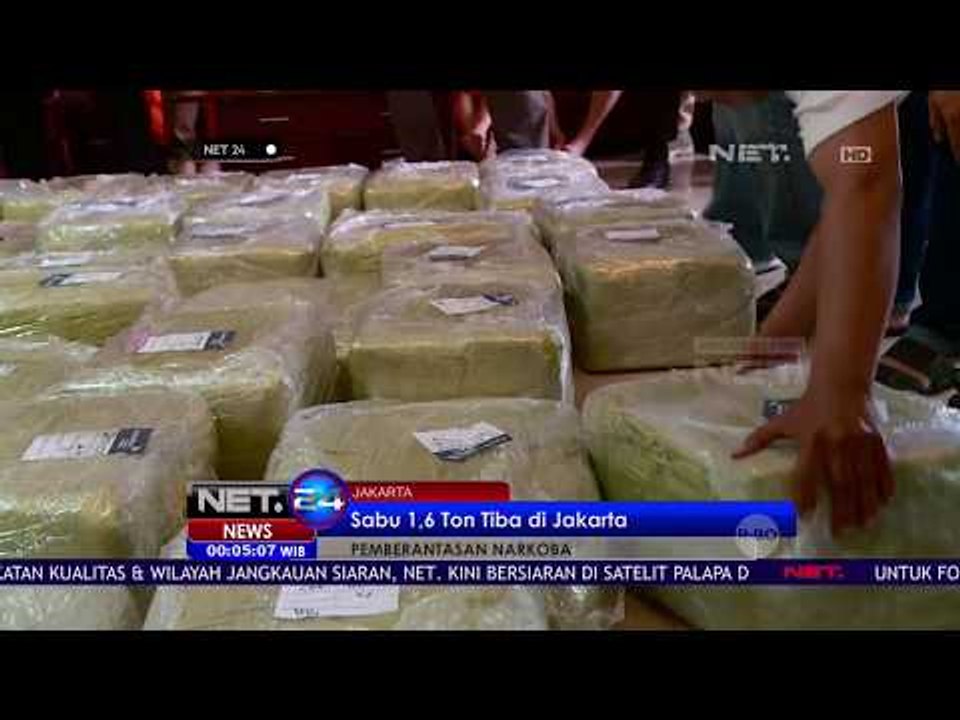 Sabu 1,6 Ton Tiba Di Jakarta - NET 24