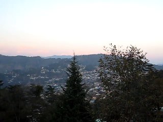 Almora - Kumaon Himalayas are on the horizon