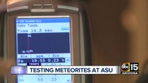 Scientists test for meteorites at ASU