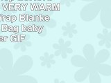 BlueberryShop LUXURIOUS FLEECE VERY WARM Swaddle Wrap Blanket Sleeping Bag baby shower