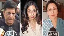 Sridevi : Hema Malini and Piyush Goyal offer condolences over her passing away | Oneindia News
