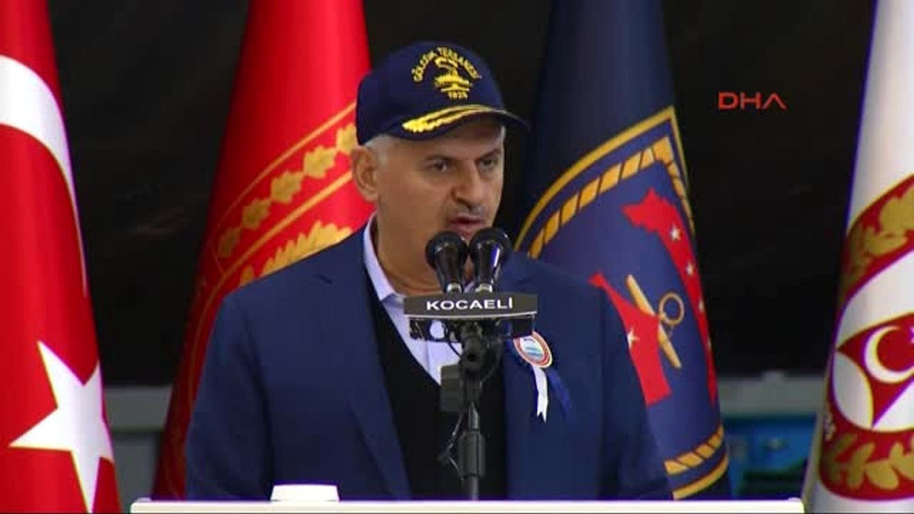 Kocaeli-Başbakan Binali Yıldırım Yeni Tip Denizaltı Projesi 3. Gemi Murat Reis'in İlk Kaynak...