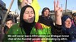 Syrian Kurds demonstrate against Turkish operation in Afrin