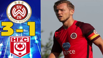 Wehen vs Hallescher FC 3 - 1 Highlights 24.02.2018 HD