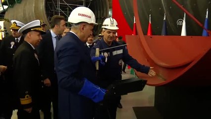 Başbakan Yıldırım, Muratreis Denizaltısı İlk Kaynak Törenine Katıldı