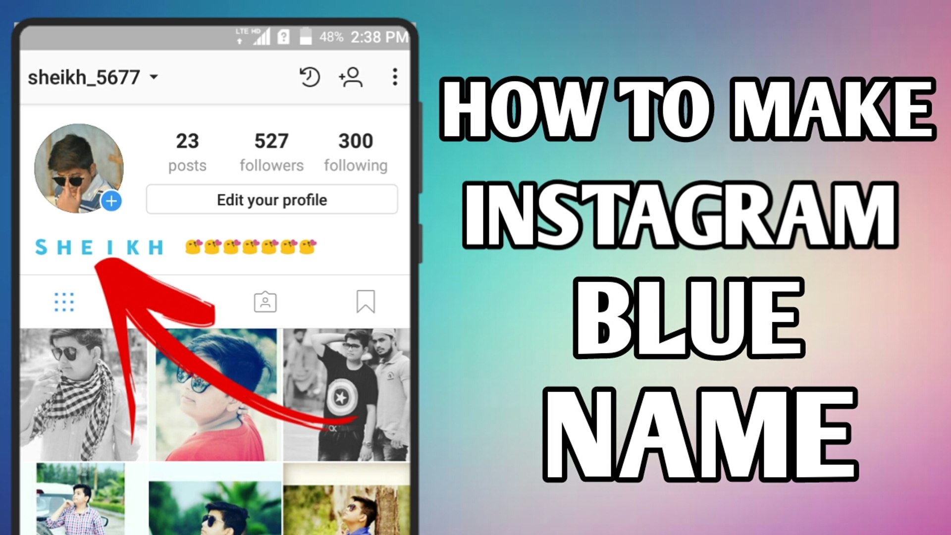 ⁣How to make your Instagram Name Blue || Instagram Ke Account Pr Blue colour Se Apne naam kaise likhe