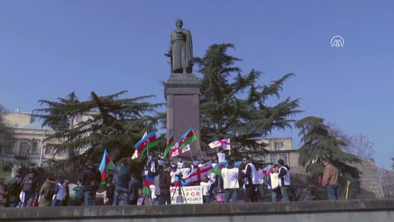 Hocalı Katliamı 26. Yılında Gürcistan'da Protesto Edildi