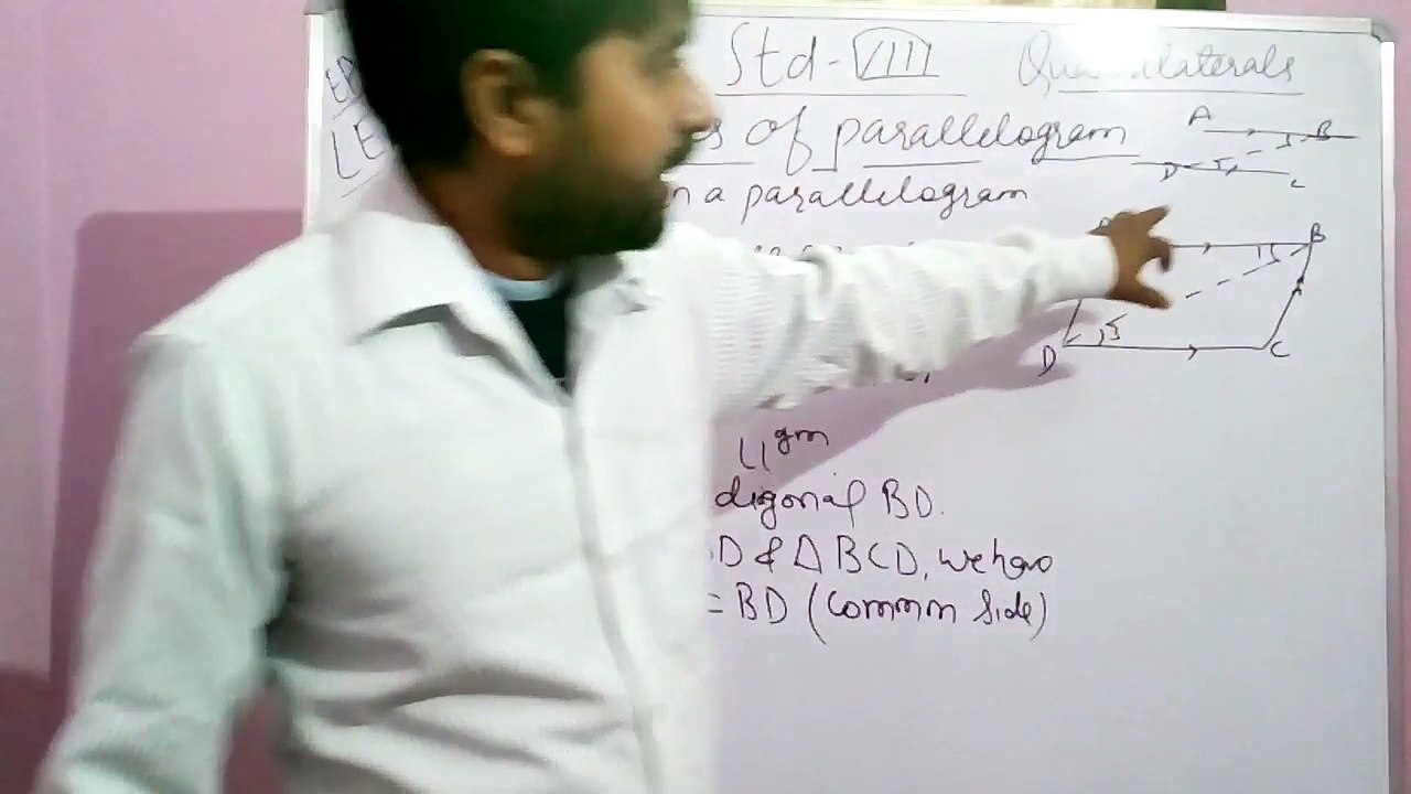 Quadrilateral: cbse 8 class maths I types of parallelogram I part- #4