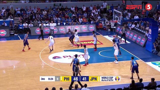 WHAT A SHOT from The Phenom to beat the shot clock buzzer!