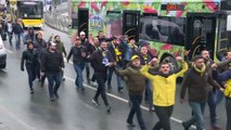 Beşiktaş-Fenerbahçe maçına doğru - Fenerbahçeli taraftarların gelişi - İSTANBUL