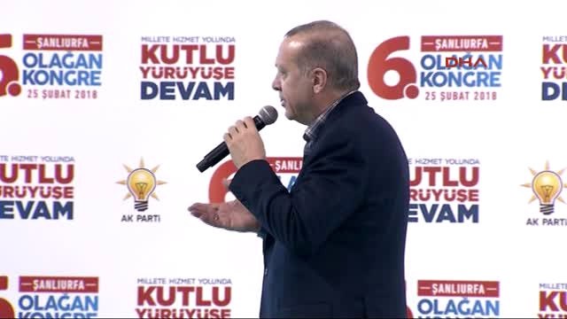 Şanlıurfa Cumhurbaşkanı Erdoğan AK Parti Şanlıurfa İl Kongresi'nde Konuştu -3