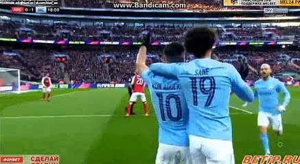 Sergio Aguero Goal HD - Manchester City 1-0 Arsenal 25.02.2018 HD