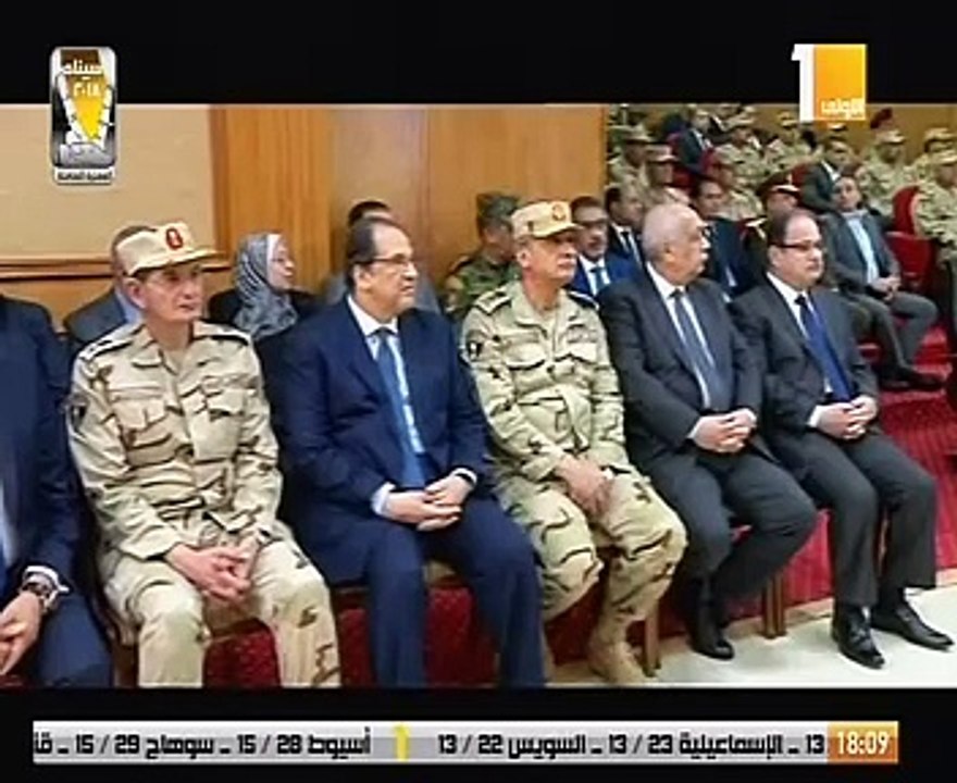 فيديو..الرئيس السيسى يفتتح قيادة مكافحة الإرهاب شرق القناة ويتابع جهود سيناء 2018