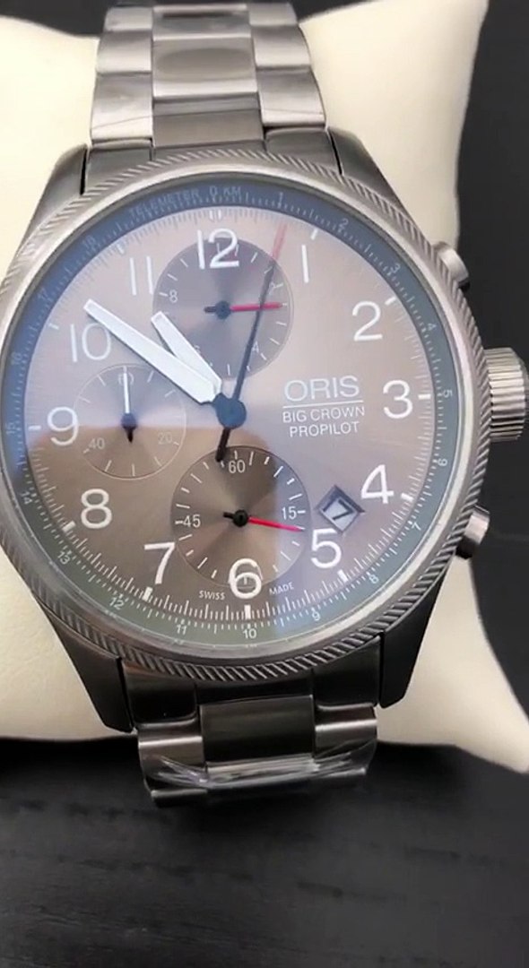 ⁣Oris-Big-crown-propilot-gris-VIDEO