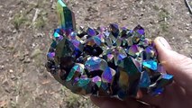 Il découvre un magnifique crystal de Quartz dans l'Arkansas - Titanium Arkansas Quartz Crystal Cluster