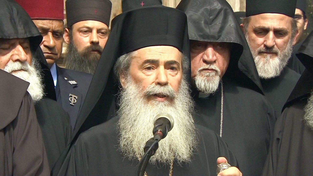 Christianity's holiest site closed in protest