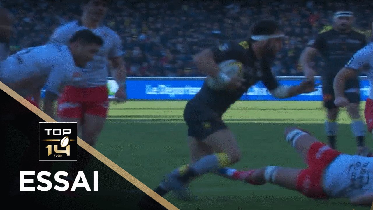 TOP 14 - Essai Pierre AGUILLON (SR) - La Rochelle - Toulon - J18 - Saison 2017/2018