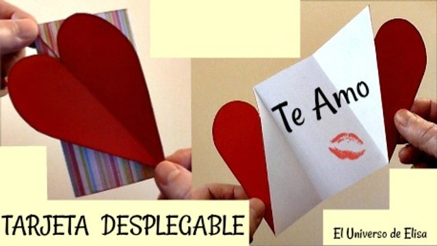Tarjeta para San Valentín, Tarjeta Desplegable, Regalos para San Valentín