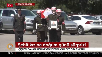 Şehidimizin kızına doğum günü sürprizi