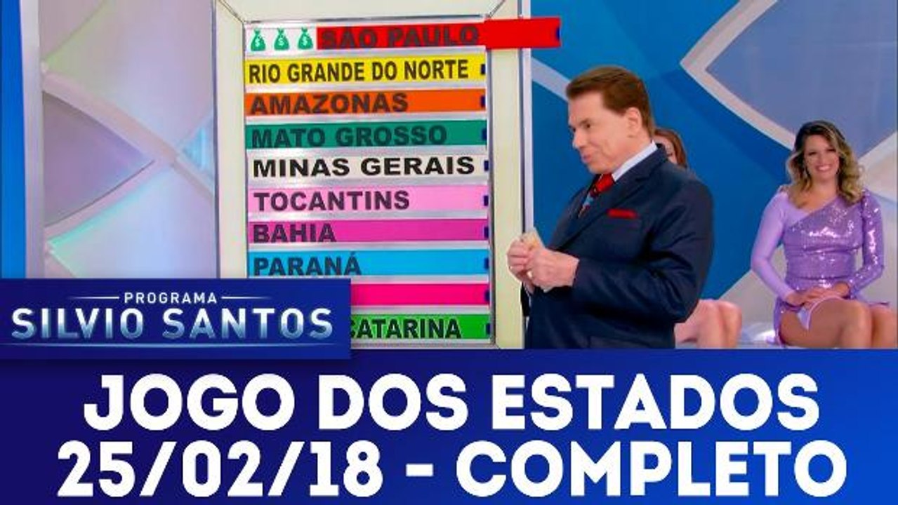 Jogo dos Estados - Programa Silvio Santos - 25.02.18