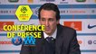 Conférence de presse Paris Saint-Germain - Olympique de Marseille (3-0) : Unai EMERY (PARIS) - Rudi GARCIA (OM) / 2017-18