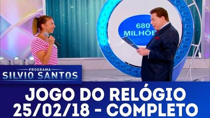 Jogo do Relógio - Programa Silvio Santos - 25.02.18