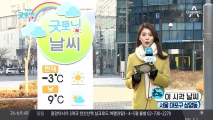 월요일 한낮 날씨 온화해요