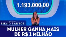 Participante ganha R$ 1 milhão - Programa Silvio Santos - 25.02.18